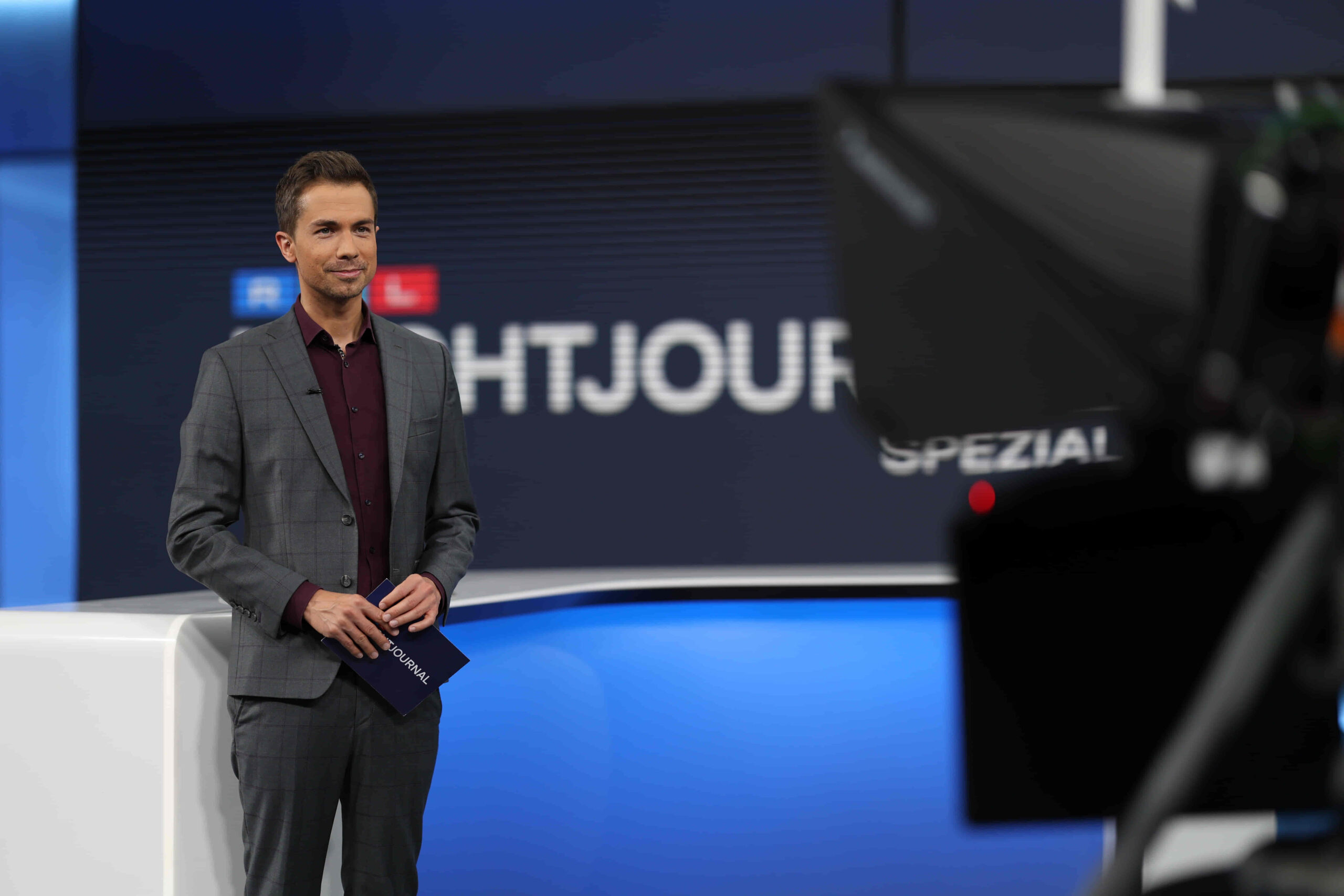 Christoph Jens Hoffmann im RTL Nachtjournal Studio